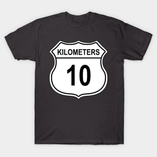 10k US Highway Sign T-Shirt